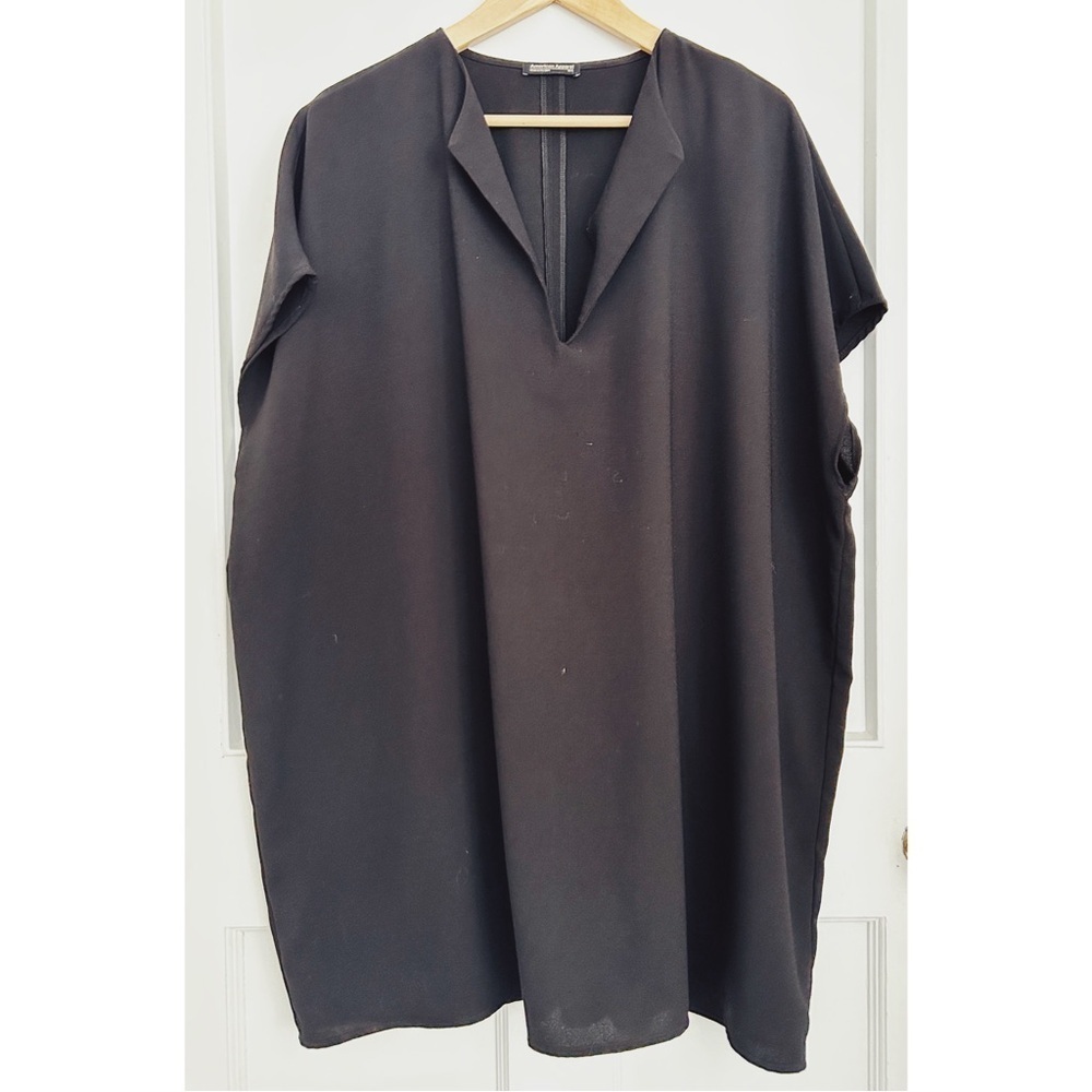 American Apparel Long Black Tunic/Top Size M/L